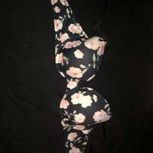 Victoria’s Secret black/floral bra